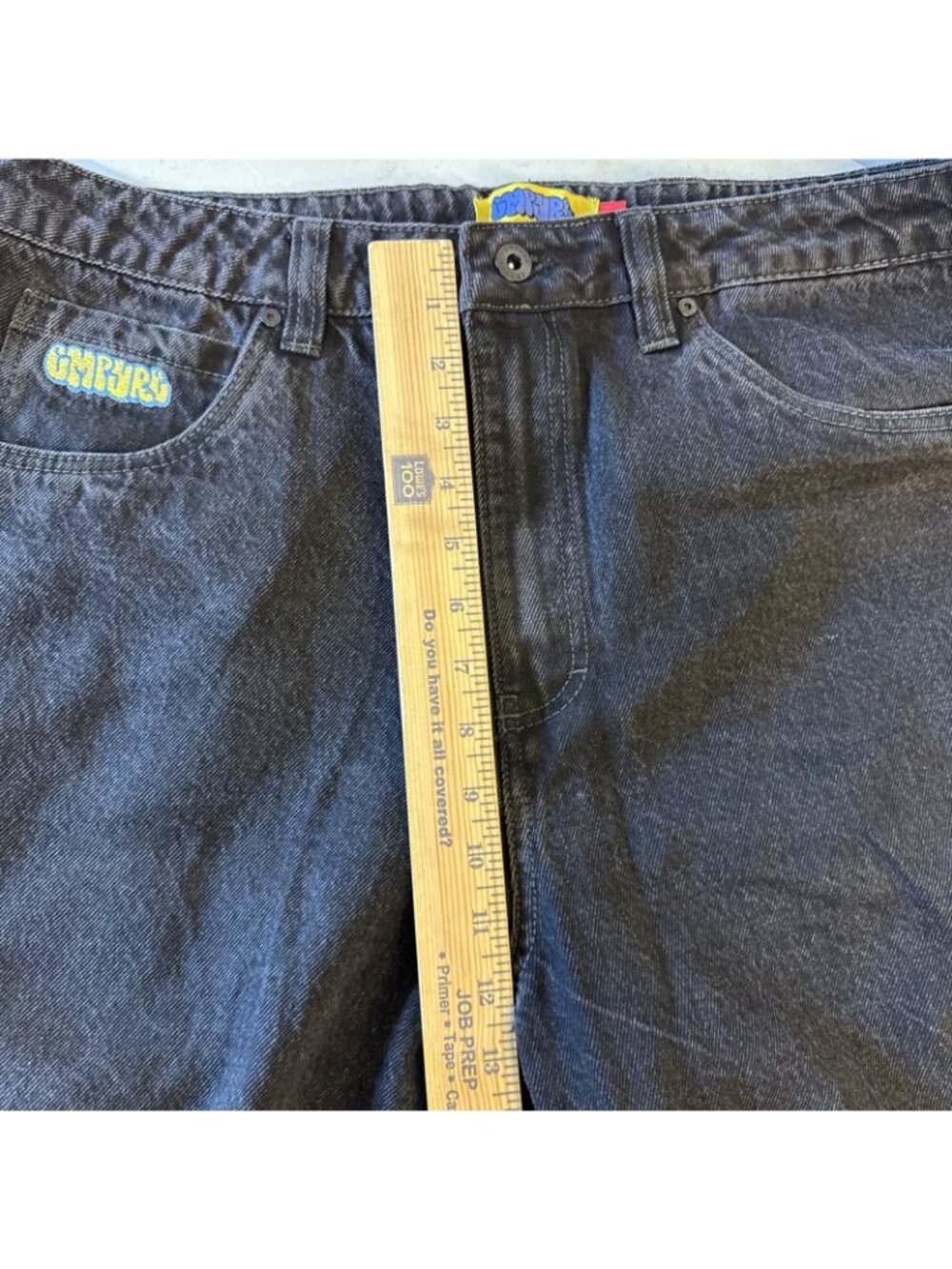 Empyre Men’s Black Baggy Jeans, Size 34, Skater Jeans Drawstring - Picture 11 of 14
